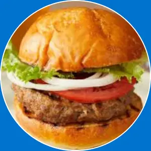 “Juicy burgers with fresh toppings.”