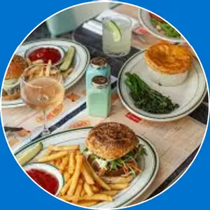 “Hearty dinner entrees with sides.”