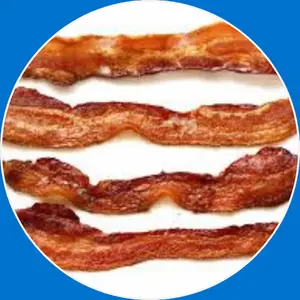 “Four crispy bacon strips.”