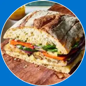 “Fresh sandwiches with layered fillings.”