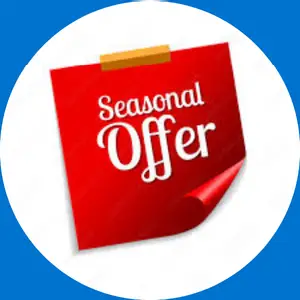 “Special seasonal offers and discounts.”